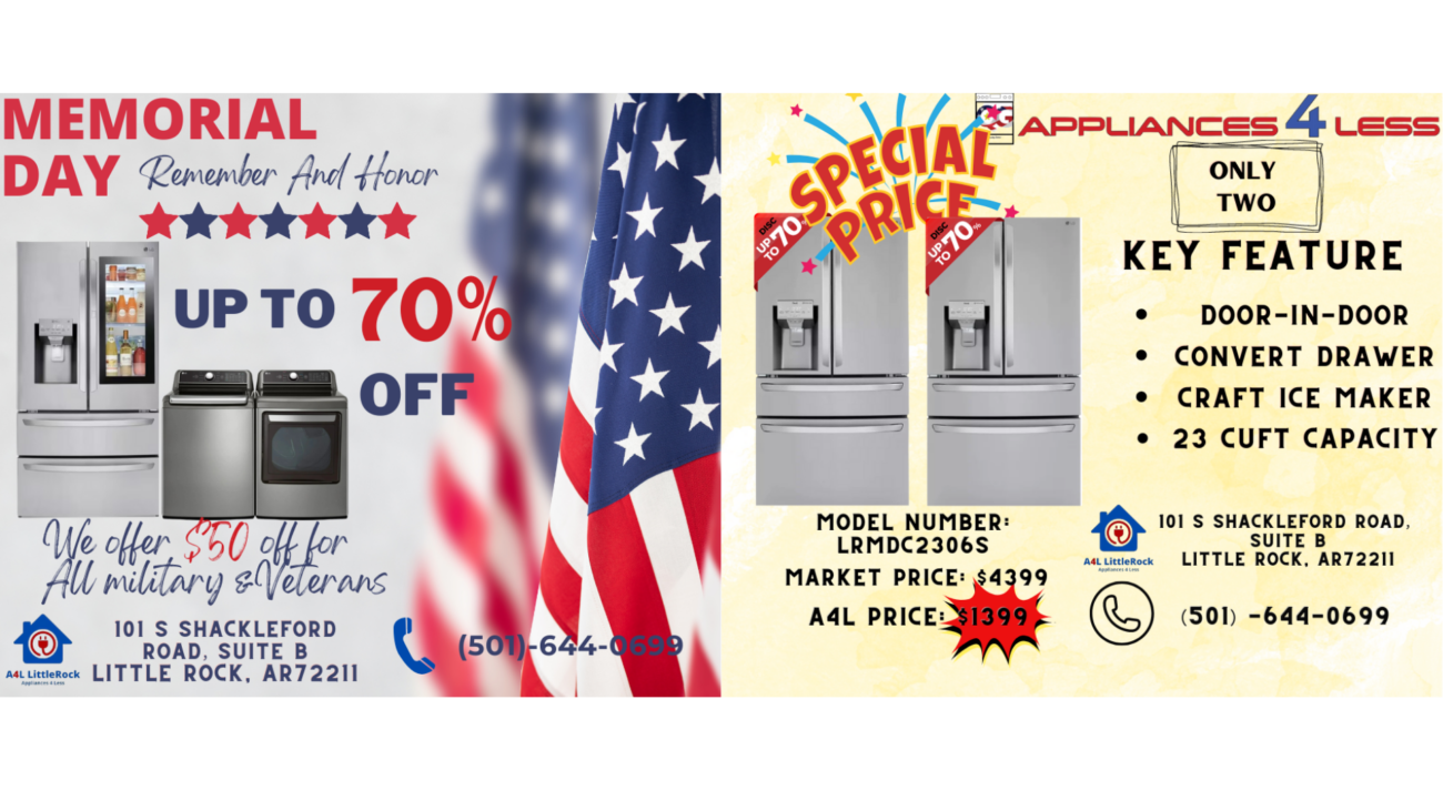 Weekly special and memorial day deals